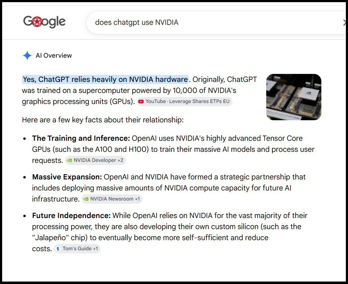 ChatGPT and NVIDIA