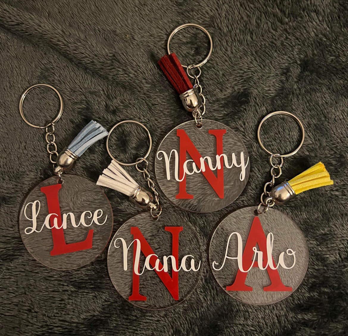 Sassy Tassle with Name on Capital