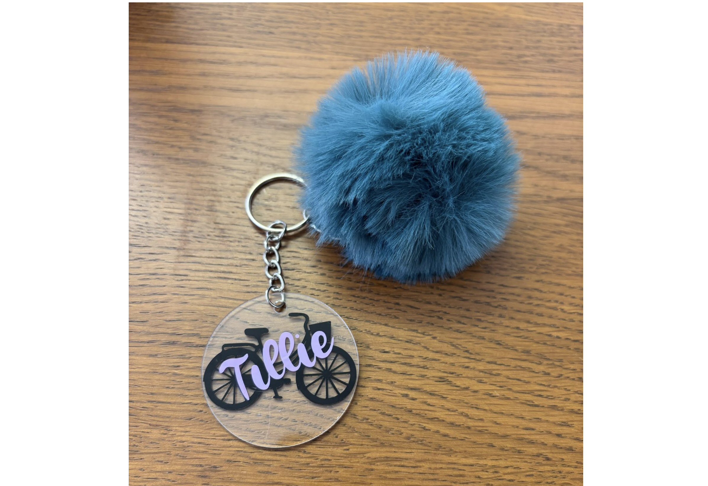 Perky Pompom Keyring